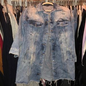 Oversized denim jacket